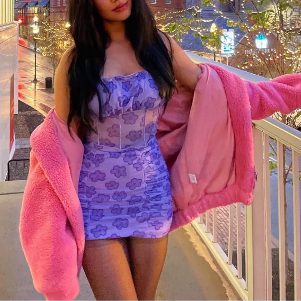 Pink Fuzzy Teddy Jacket Coat